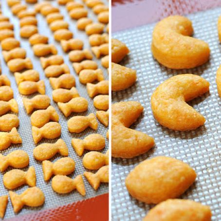 Homemade Goldfish cracker
