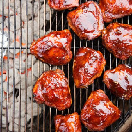 Barbecued Chicken Thighs