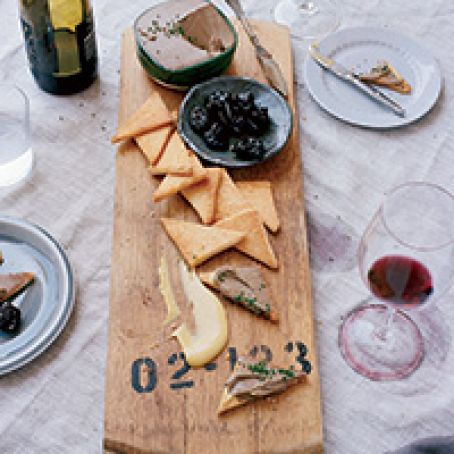 Chicken Liver Mousse with Red-Wine-Glazed Prunes