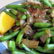 Green Beans with Charred Onions