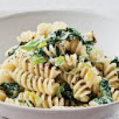 Fusilli with Creamed Leek and Spinach