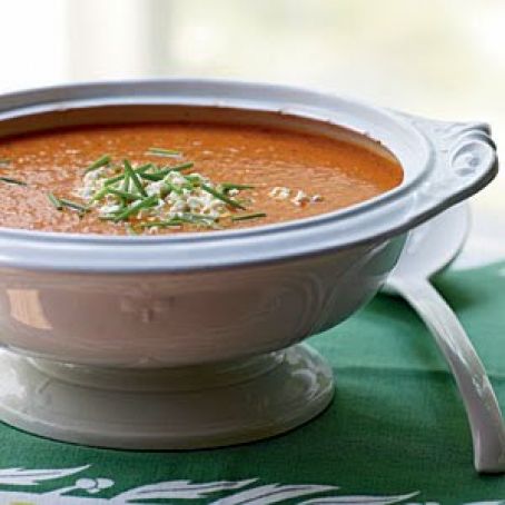 Roasted Corn, Pepper, and Tomato Chowder