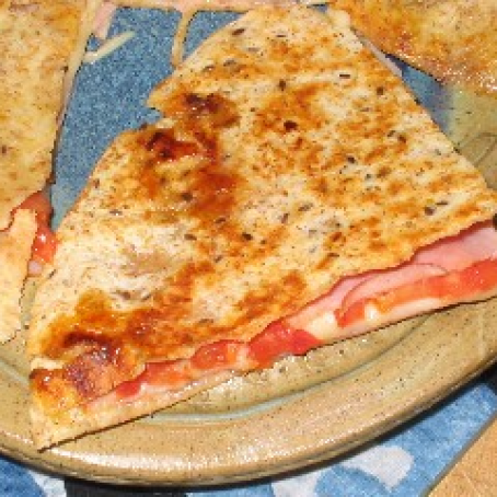 Baked Ham and Cheese Quesadillas