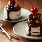Mini Banana Split Icebox Cakes