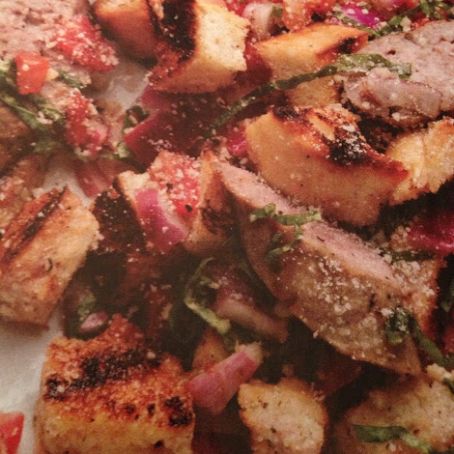 Salad: Panzanella and Sausage Salad