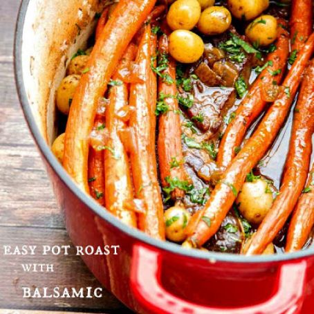 CHUCK ROAST WITH BALSAMIC AND DIJON