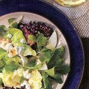 Mixed Lettuce, Pear Salad with Citrus Dressing