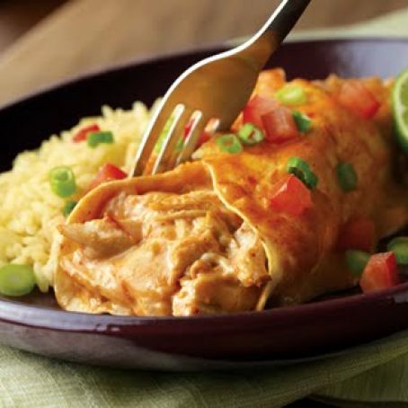 Easy Chicken and Cheese Enchiladas