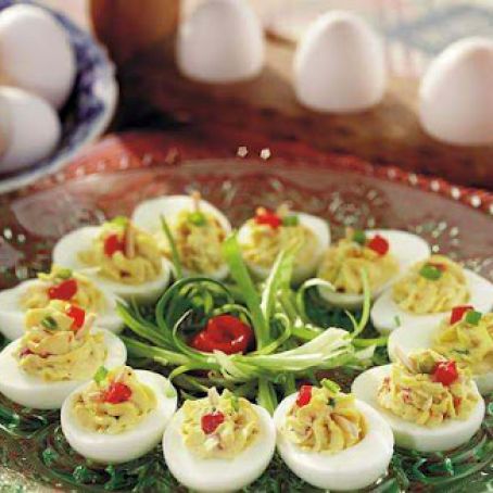 Almond Deviled Eggs