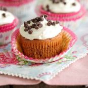 Pumpkin Brownie Cupcakes with Vanilla Bean Buttercream