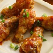 Sticky Ginger Garlic Chicken Wings