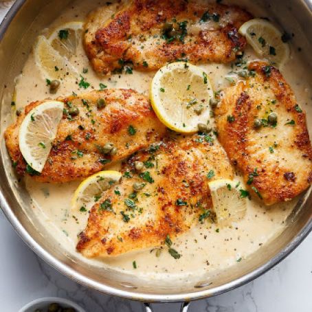 Creamy Lemon Parmesan Chicken Piccata