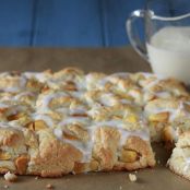Peaches and Cream Pull Apart Biscuits