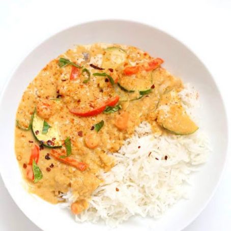 Peanut Sauce Lentils