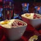 Chocolate Pudding with Candy Roses