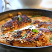 Basil Cream Sauce for Fried Chicken Cutlets