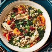 Quick Chicken and Barley Stew