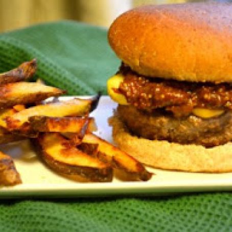 Meatloaf Burgers with Tomato-Bacon Relish