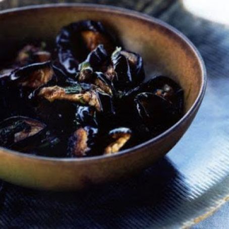 MARINATED EGGPLANT w/CAPERS & MINT