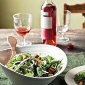 Spinach Salad with Cornbread Croutons (Food and Wine)