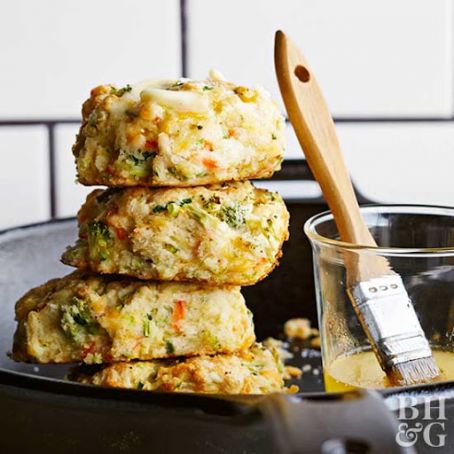 Veggie Skillet Biscuits
