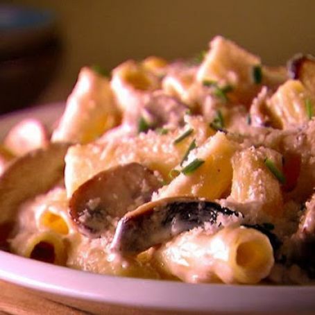 Rigatoni with Creamy Mushroom Sauce