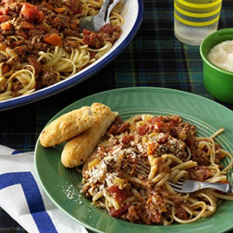 Beef Bolognese with Linguine Recipe