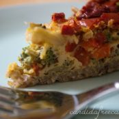Broccoli Veggie Quiche with Quinoa Crust (gf, df)