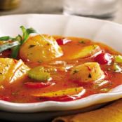 Scallops in Saffron-Tarragon Broth