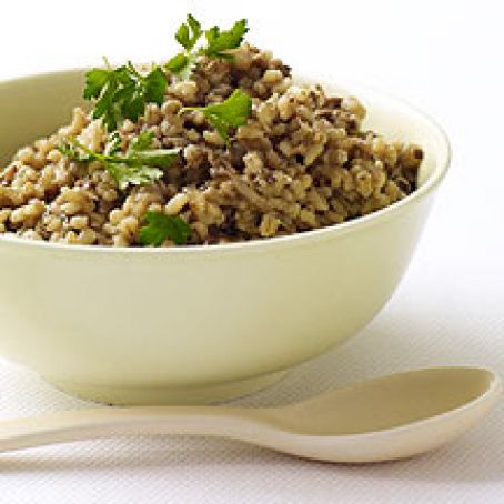 Barley with Mushrooms and Onions