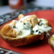 Buffalo Chicken Potato Skins