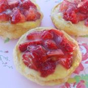 TARTALETAS DE FRESA Y CREMA PASTELERA