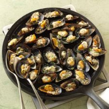 MUSSELS: Mussels on the Half Shell with Parmesan and Garlic