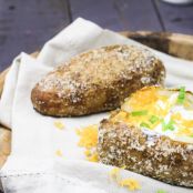 Salt Crusted Baked Potatoes