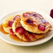 Strawberry Pancakes With Mamma Callie's Syrup