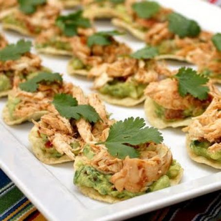 Chipotle Chicken Tostada Bites