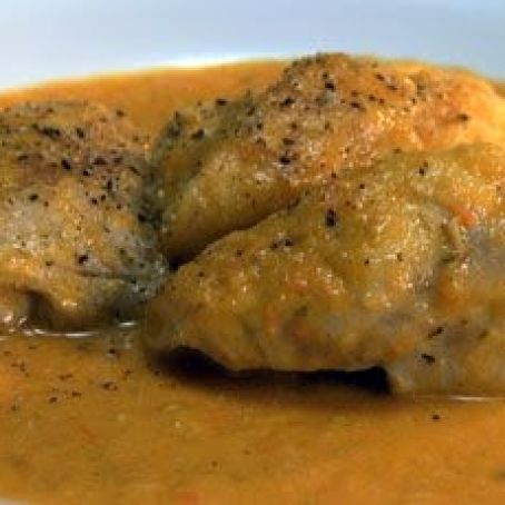 chicken in bell pepper sauce