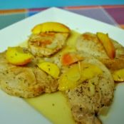 Pork Chops with Sauteed Peaches