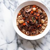 Mushroom Bourguignon