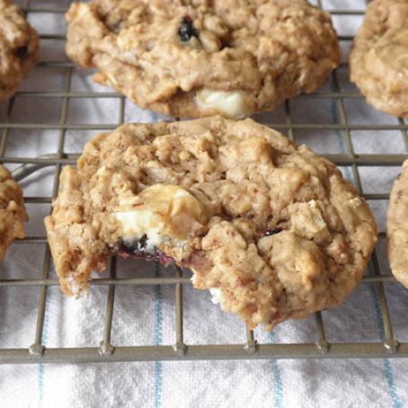 Chewy Oatmeal Cookies with Toffee, Coconut, and Walnuts