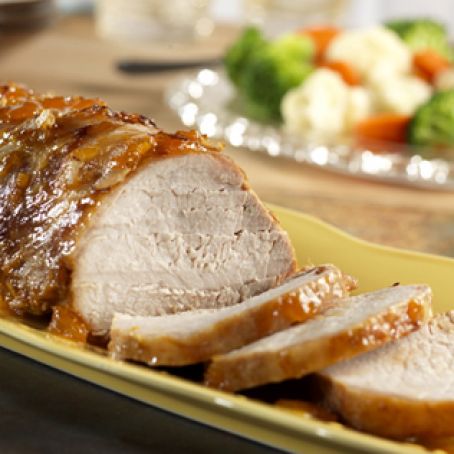 Slow-Cooked Apricot Glazed Pork Roast