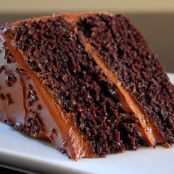 DOUBLE DARK CHOCOLATE CAKE – Adapted from Ina Garten