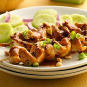 Chicken Satay with Cuc Salad