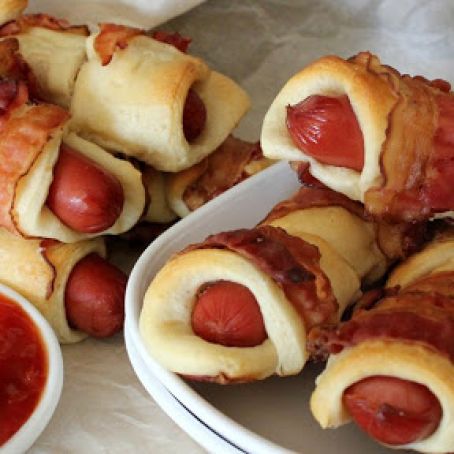 Bacon-Wrapped Crescent Dogs