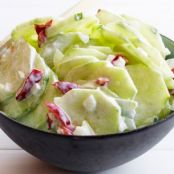 Sour Cream Cucumber Salad 