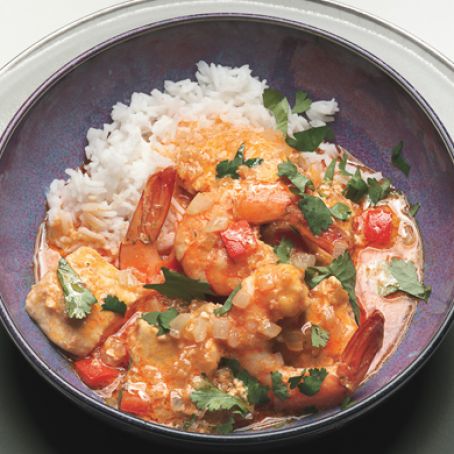 Thai Shrimp Halibut Curry