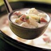 Quick Ham and Cauliflower Soup