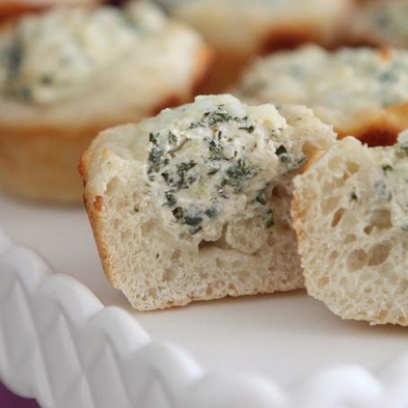 Spinach Dip Mini Bread Bowls