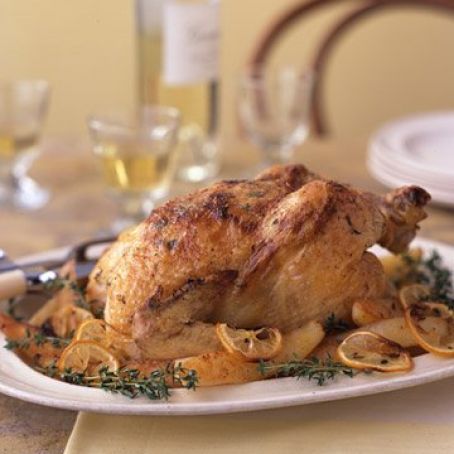 Lemon-Roasted Chicken with Potatoes