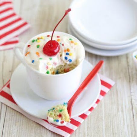 Confetti Mug Cake